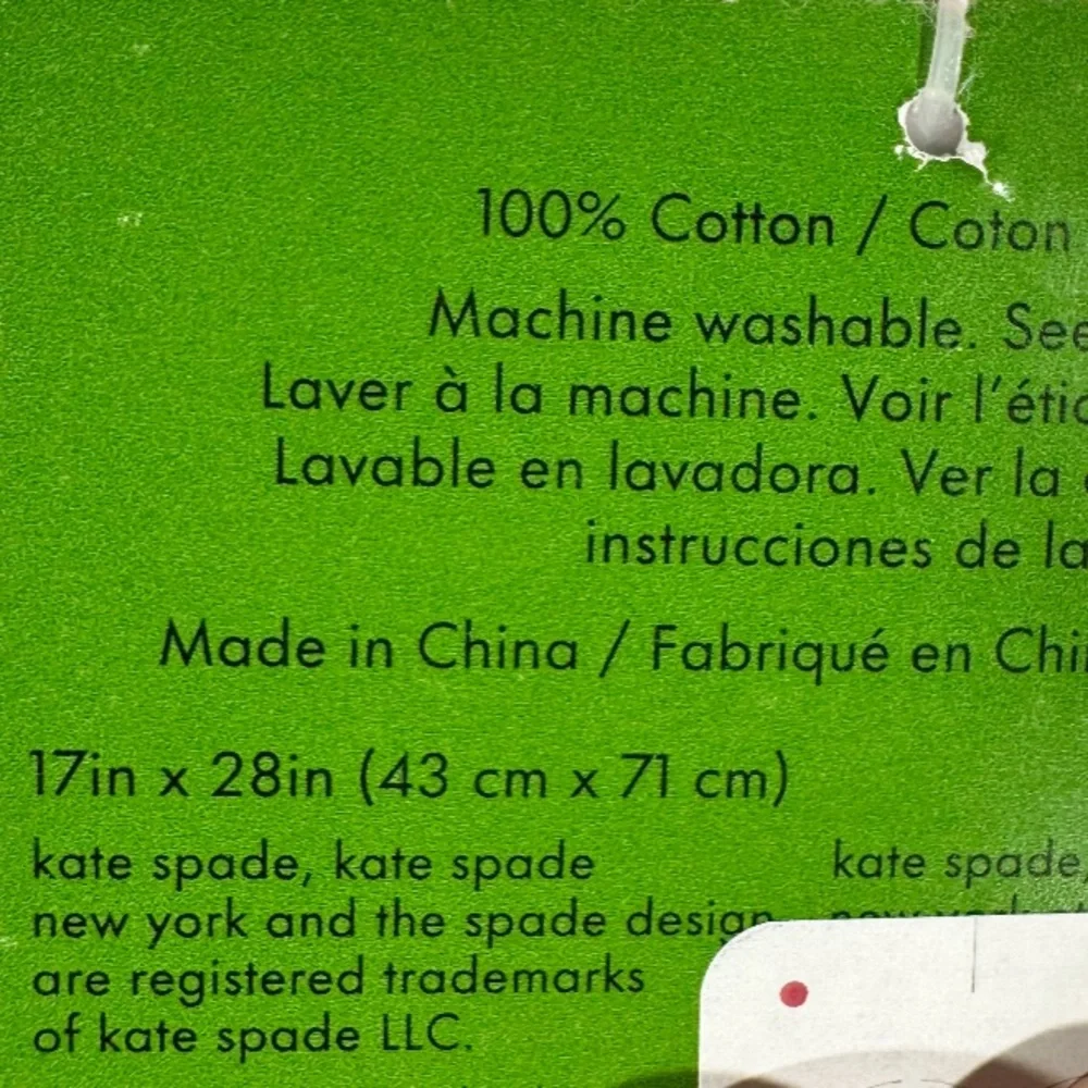 NEW Kate Spade FRUIT/STRIPES THEMED  Kitchen Towels Set/2